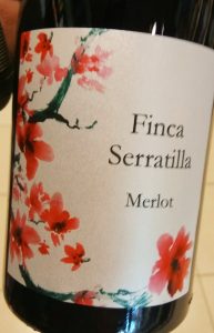 Cata del vino Finca Serratilla Merlot 2016, DO Valencia