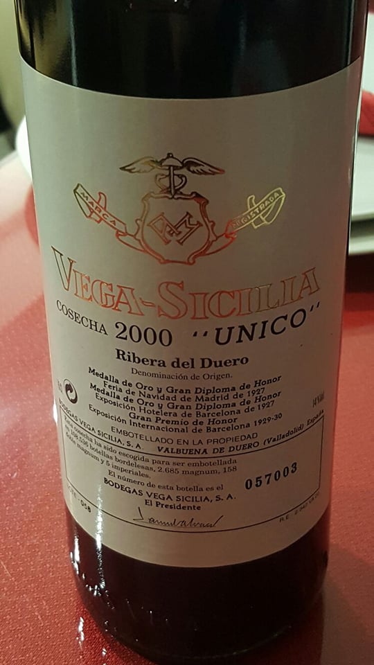 Vega Sicilia 'Único' 2000 Vega Sicilia 'Único' 2000