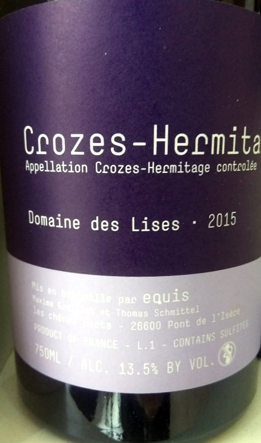 Domaine des Lises Crozes-Hermitage 2015