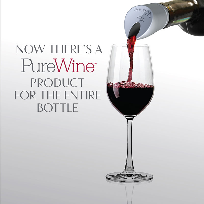 PureWine lanza The Wave ™ primer producto para eliminar las histaminas y los conservantes de sulfitos de una botella de vino