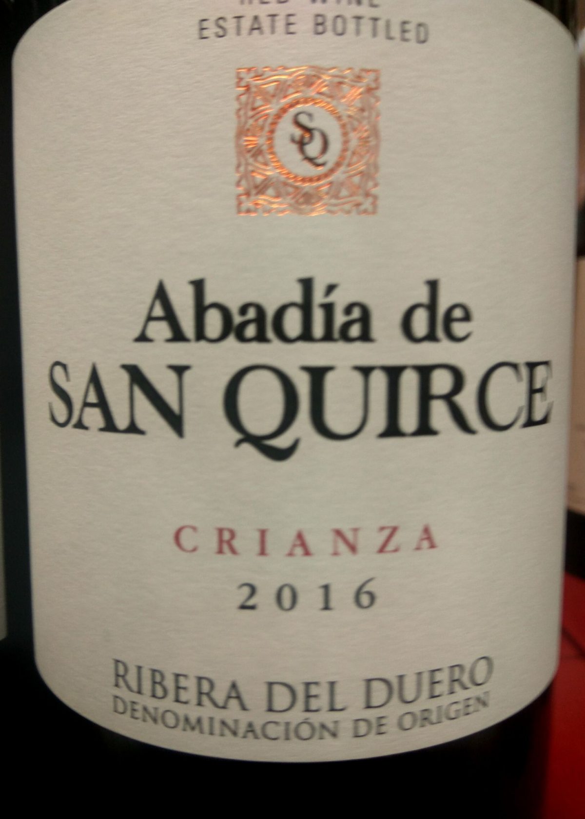 Abadía de San Quirce Crianza 2016