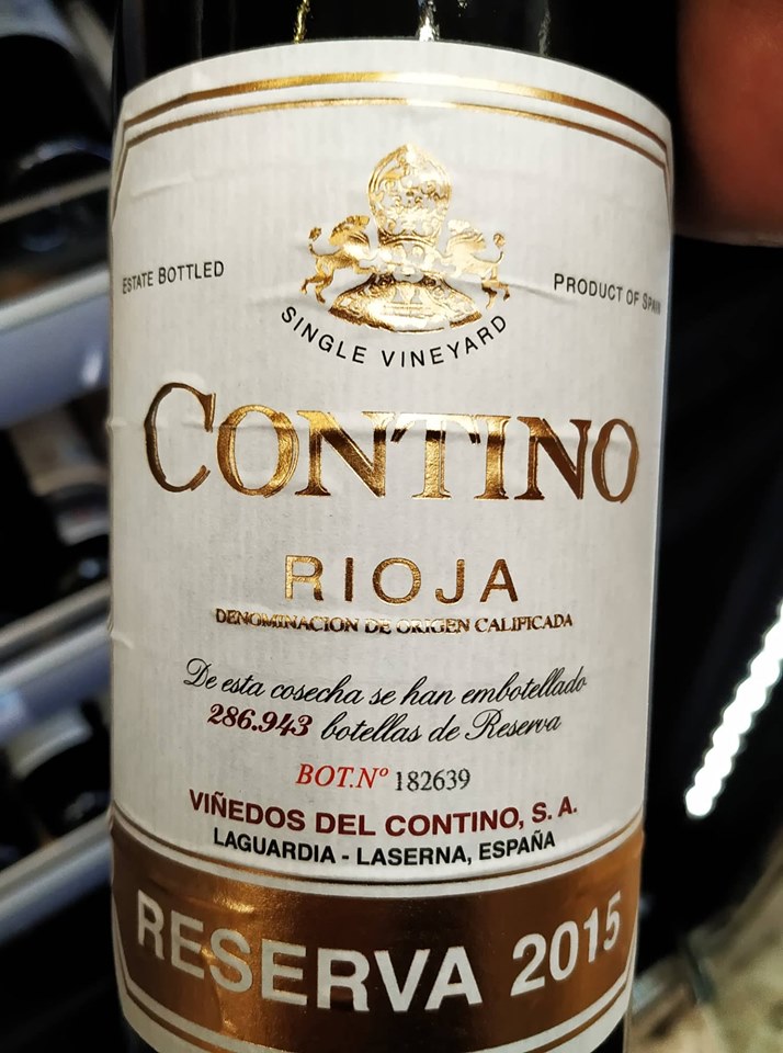 Cata del vino Contino Reserva 2015