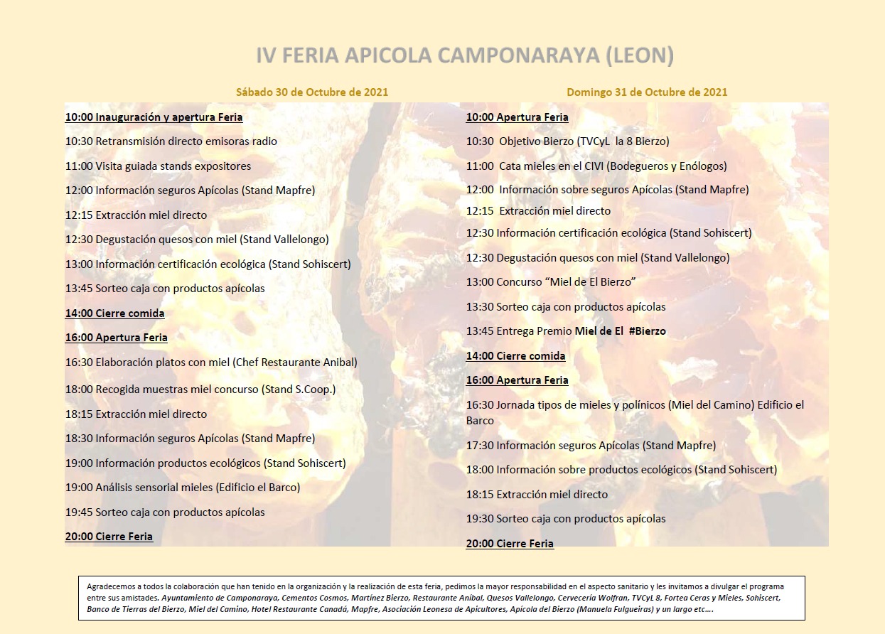 4ª Feria de la Miel Camponaraya 2021
