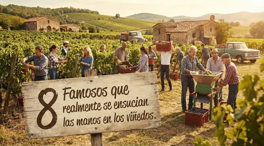 famosos que realmente se ensucian en el viñedo famosos que realmente se ensucian en el viñedo