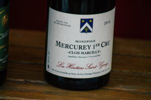 Mercurey 1er Cru Clos Marcilly Monopole 2016 Les Héritiers Saint-Genys, by Patrice du Jeu