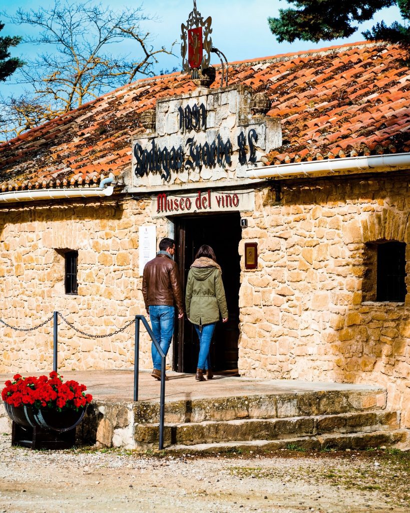 fuente que mana vino en Navarra