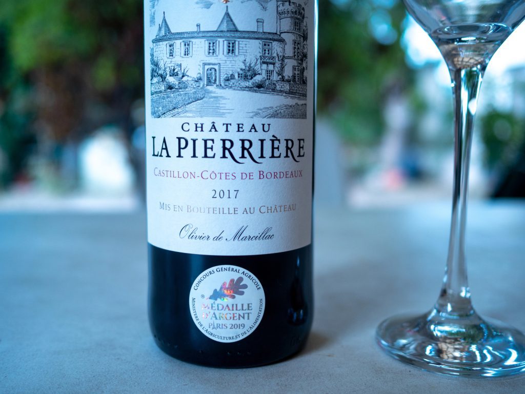 Château La Pierrière 2017, Castillon-Côtes de Bordeaux