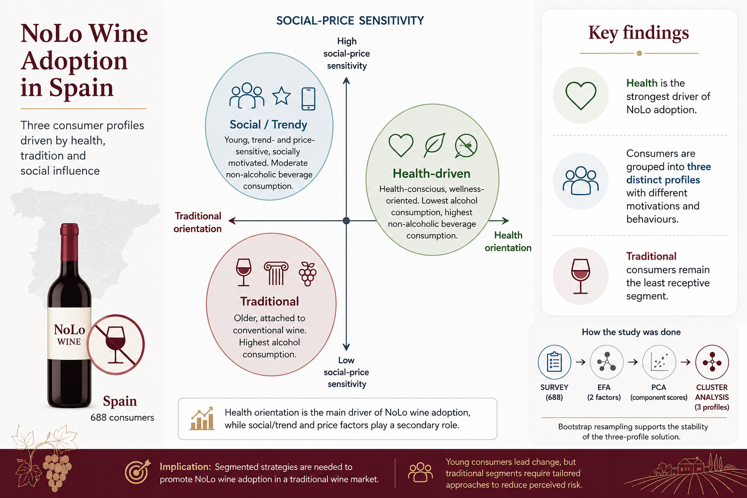 NoLo wine adoption: consumer motivations and segmentation